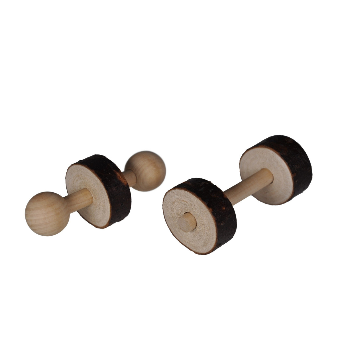 Jouet bois haltères Vadigran 9cm pour rongeur | DO&KA
