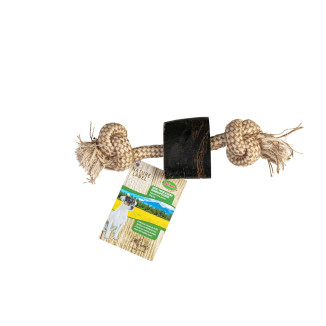 Jouet Bubimex corne + corde 25 cm - Santé dentaire chien