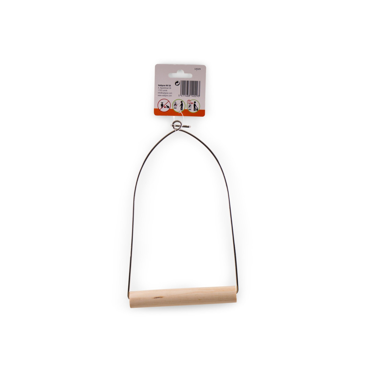 Jouet oiseau bois balançoire ronde Vadigran 15x27cm l pour oiseaux | DO&KA