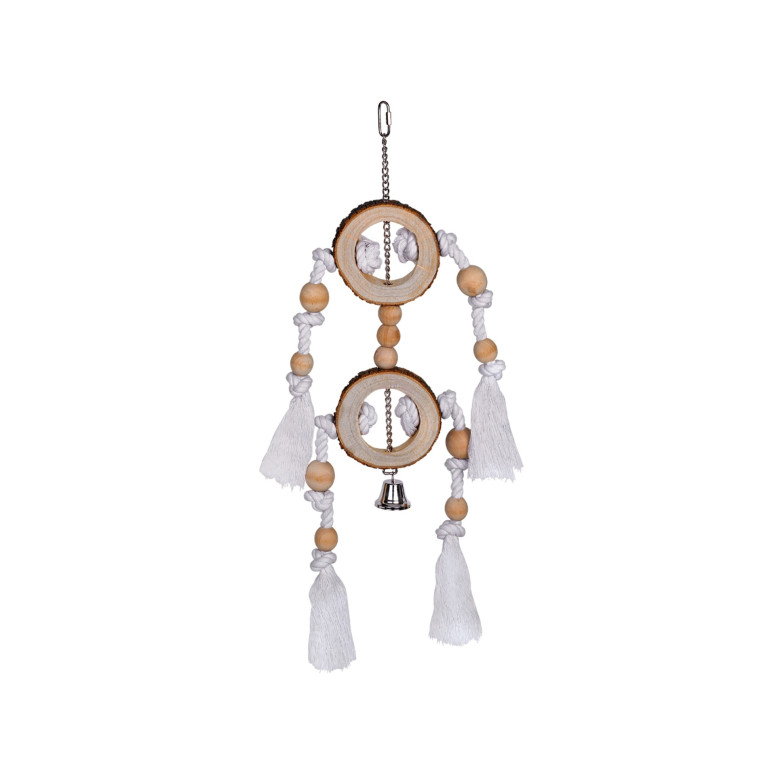 Jouet oiseau coton dreamcatcher Vadigran 53cm pour oiseaux | DO&KA