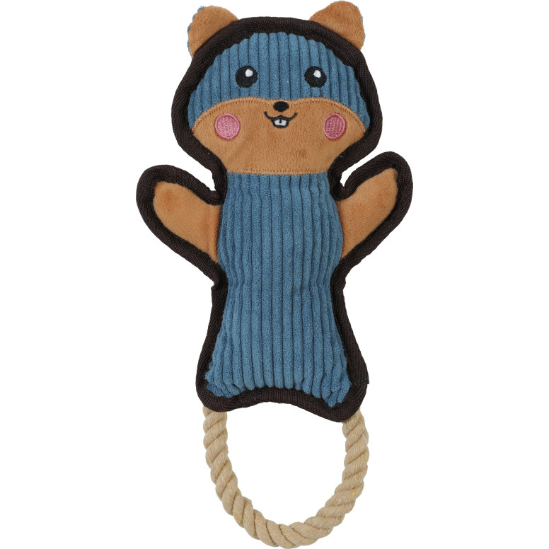 Jouet chien hamster Zolux : bleu, résistant, sifflet intégré