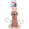Jouet lapin Buddy Zolux : Rose, doux et résistant pour chien
