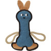 Jouet peluche lapin Buddy Zolux bleu - Durable & écolo pour chien