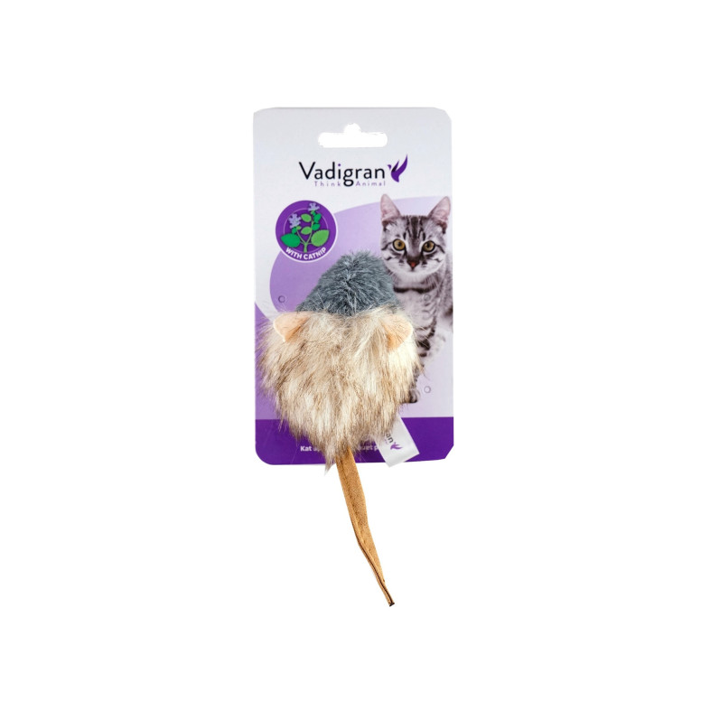 Jouet Vadigran peluche souris 18cm pour chat | DO&KA