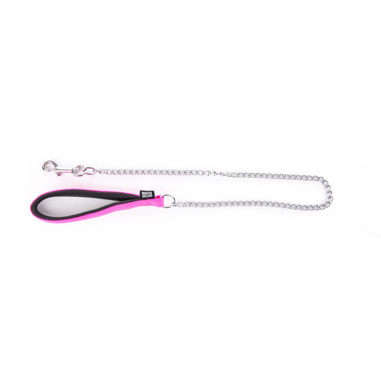 Laisse Martin Sellier chaîne forte kaki 25-100 pour chien et chat | DO&KA