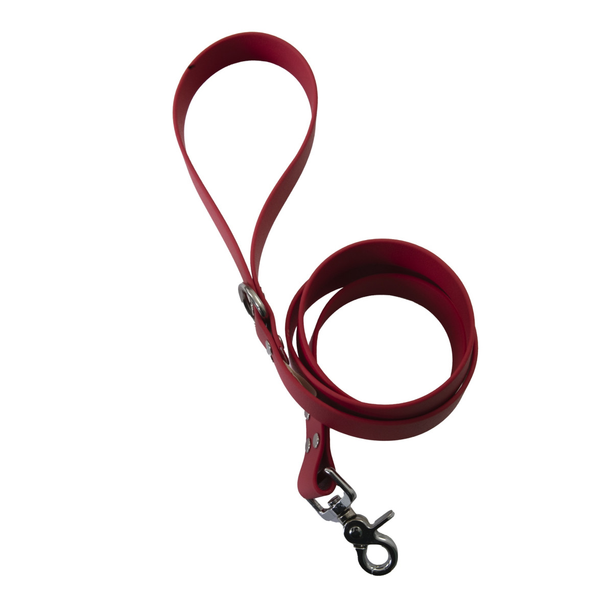 Laisse ANICOOL Biothane Bordeaux - 1,50m - Résistante & Anti-taches