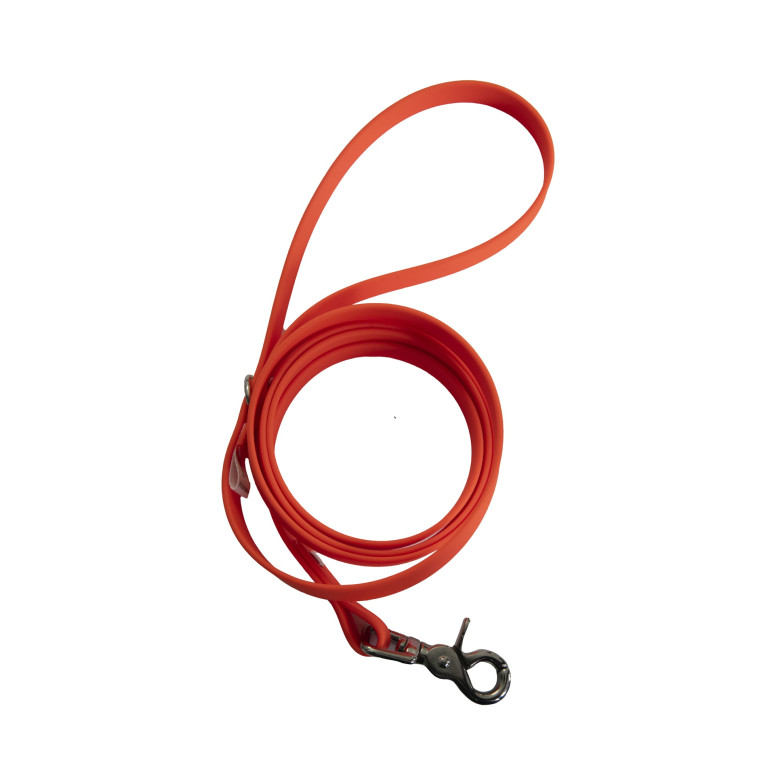 Laisse ANICOOL Biothane Orange - Robuste & Visible pour Chien Taille M