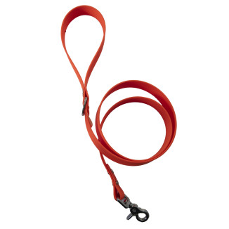 Laisse ANICOOL Biothane orange vif - Résistante & visible pour chien