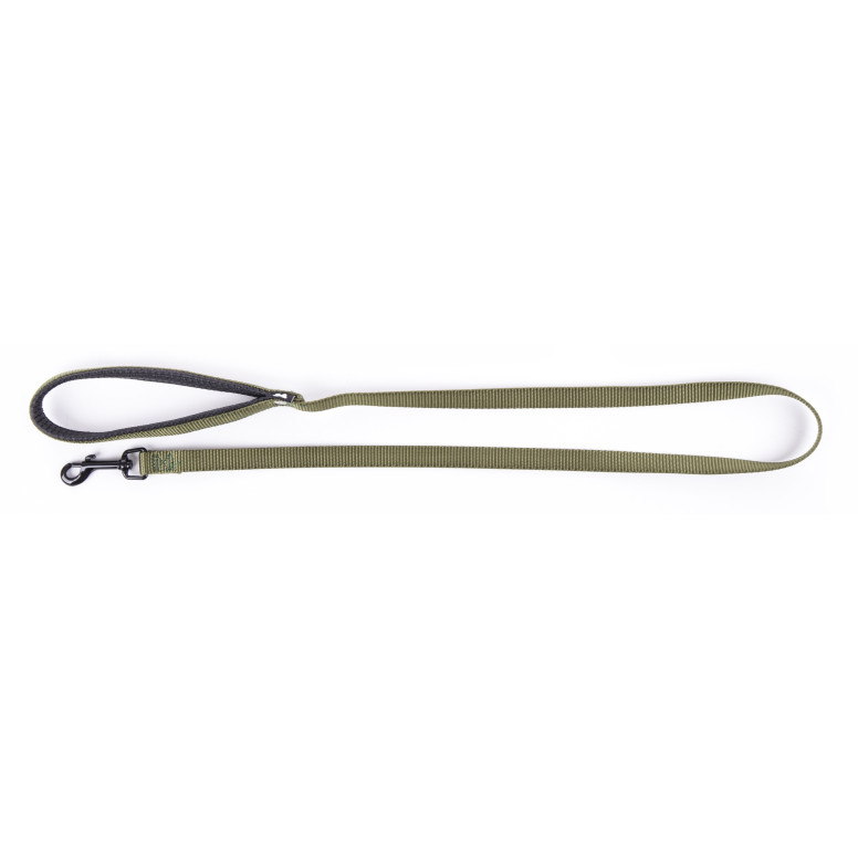 Laisse Martin Sellier confort nylon kaki 25-120 pour chien et chat | DO&KA