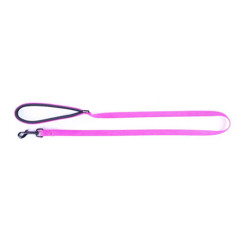 Laisse Martin Sellier confort nylon rose fluo 16-120 pour chien et chat | DO&KA