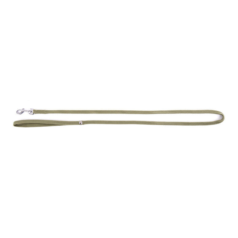Laisse chat Martin Sellier nylon kaki - 10-120cm, robuste et légère