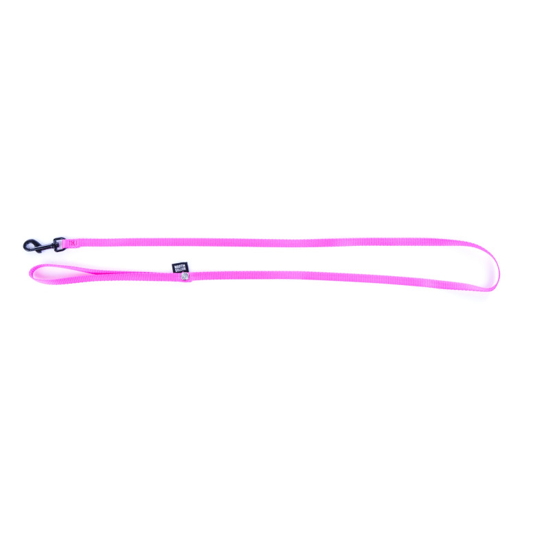 Laisse Martin Sellier confort nylon rose fluo 10-120 pour chien et chat | DO&KA