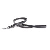 Laisse de dressage 3 points Martin Sellier nylon noir pour chien