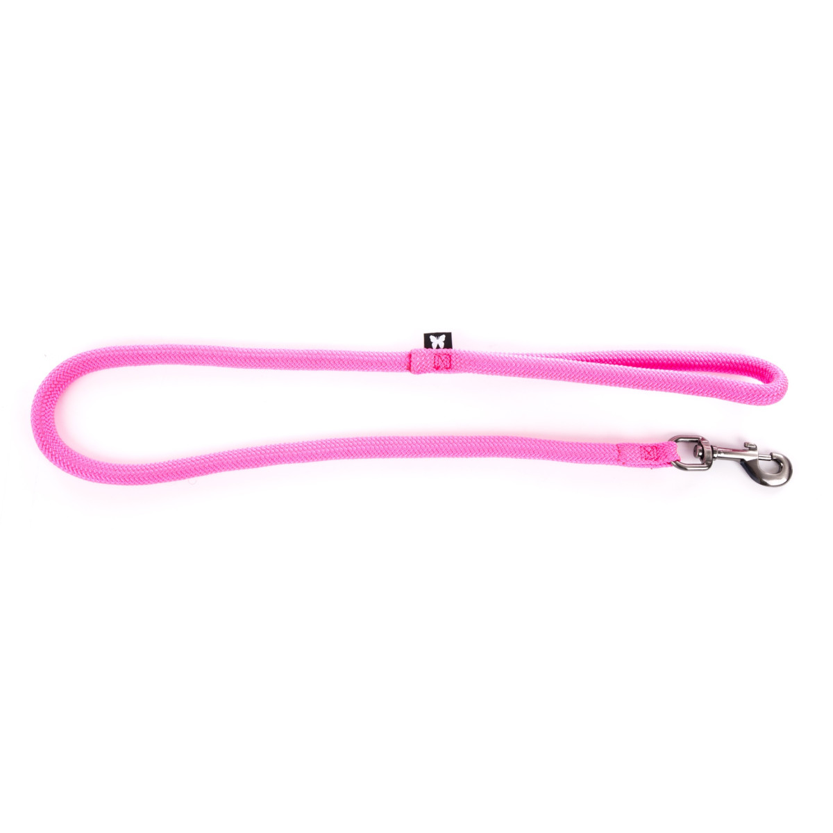 Laisse Martin Sellier ronde nylon rose fluo 1m pour chien et chat | DO&KA