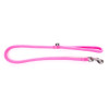 Laisse Martin Sellier ronde nylon rose fluo 1m pour chien et chat | DO&KA