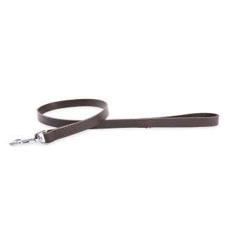 Laisse en cuir Martin Sellier modèle Coupe Franc marron (20mm - 100cm) pour chien