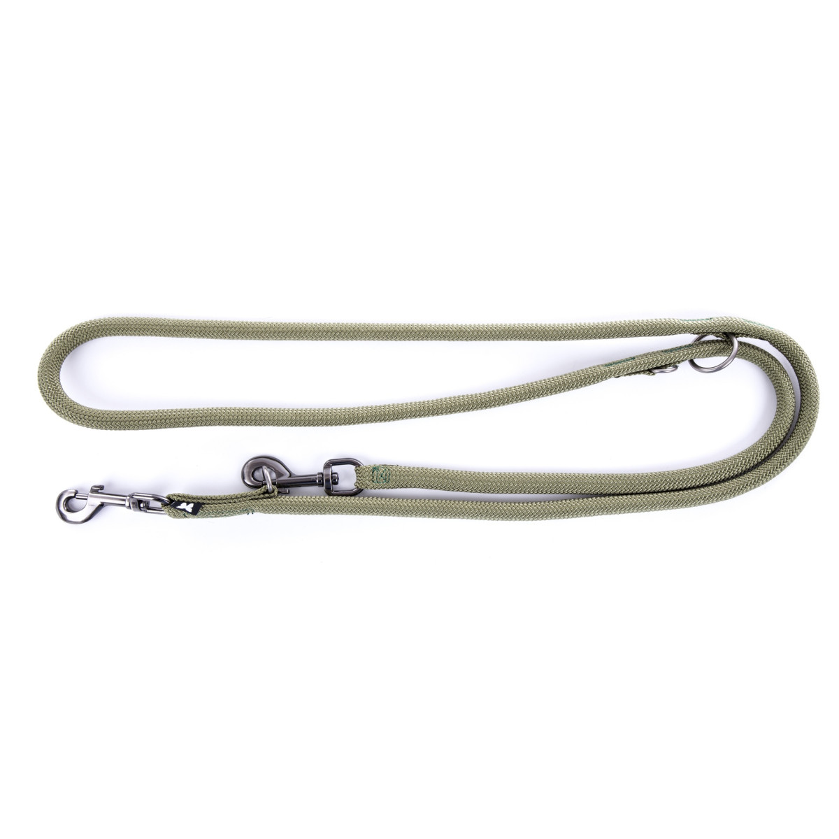 Laisse Martin Sellier multi-position nylon kaki pour chien et chat | DO&KA