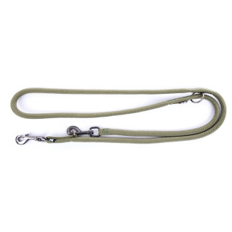 Laisse Martin Sellier multi-position nylon kaki pour chien et chat | DO&KA
