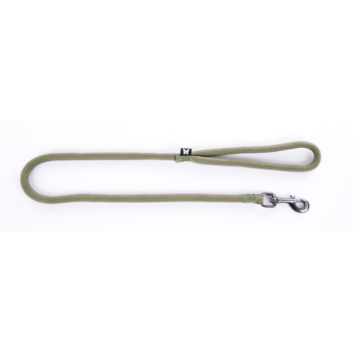 Laisse Martin Sellier 1m - Nylon kaki résistant pour chien et chat
