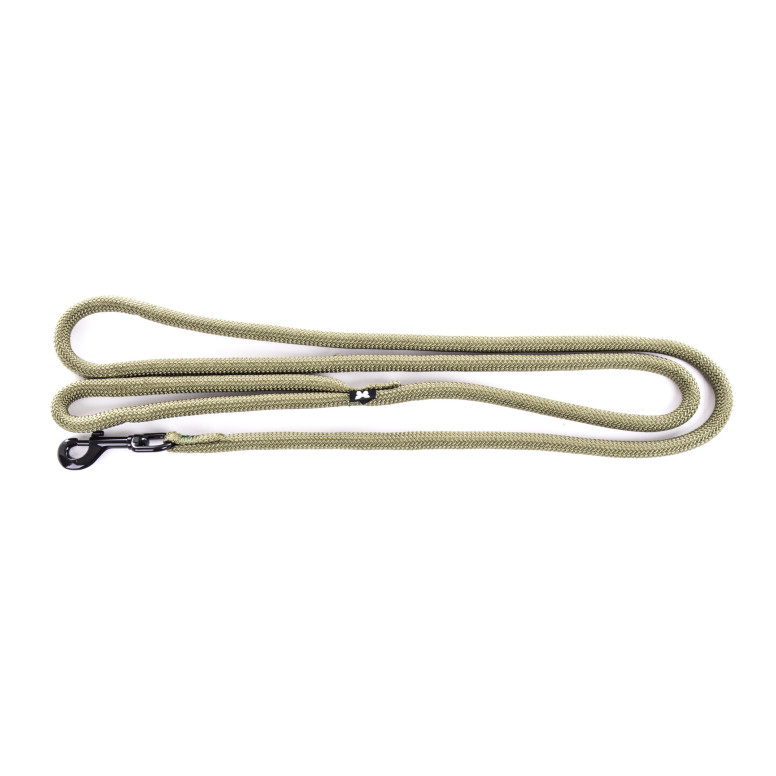Laisse ronde Martin Sellier 2m - Nylon kaki pour chien & chat