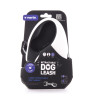 Laisse rétractable noire Martin sellier Soft sangle (5m) pour chien