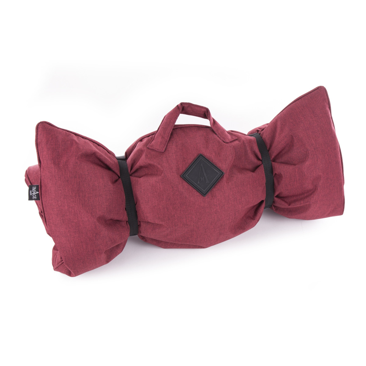 Laisse élégante Croisette Martin sellier rouge avec plaid (115cm) pour chien
