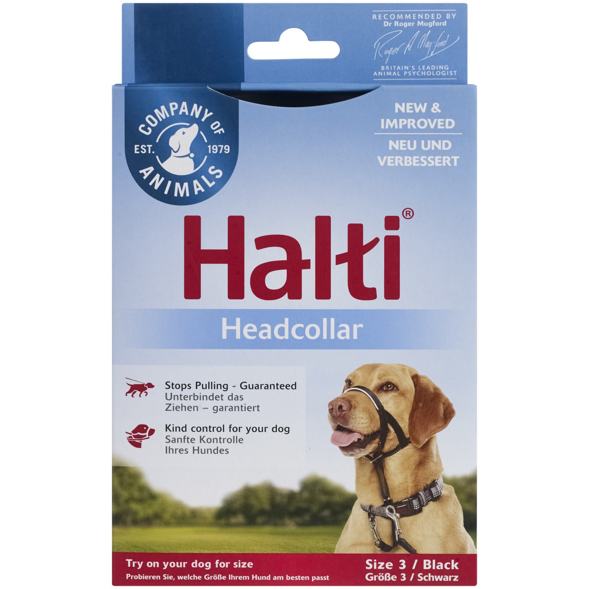 Licol Halti Taille 3 - Company of Animals : Contrôlez vos promenades