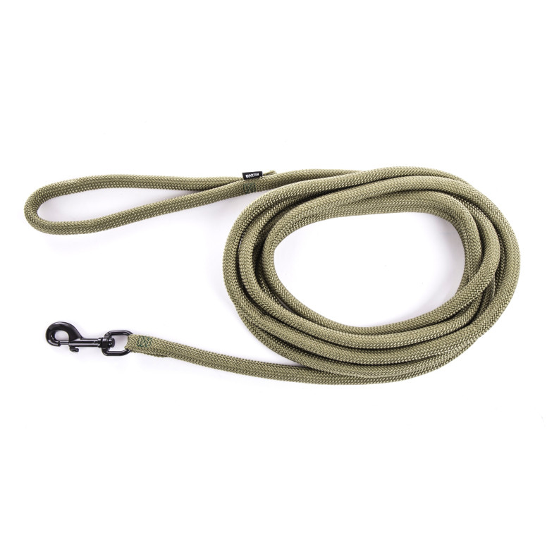 Longe Martin Sellier ronde nylon kaki 5m pour chien et chat | DO&KA