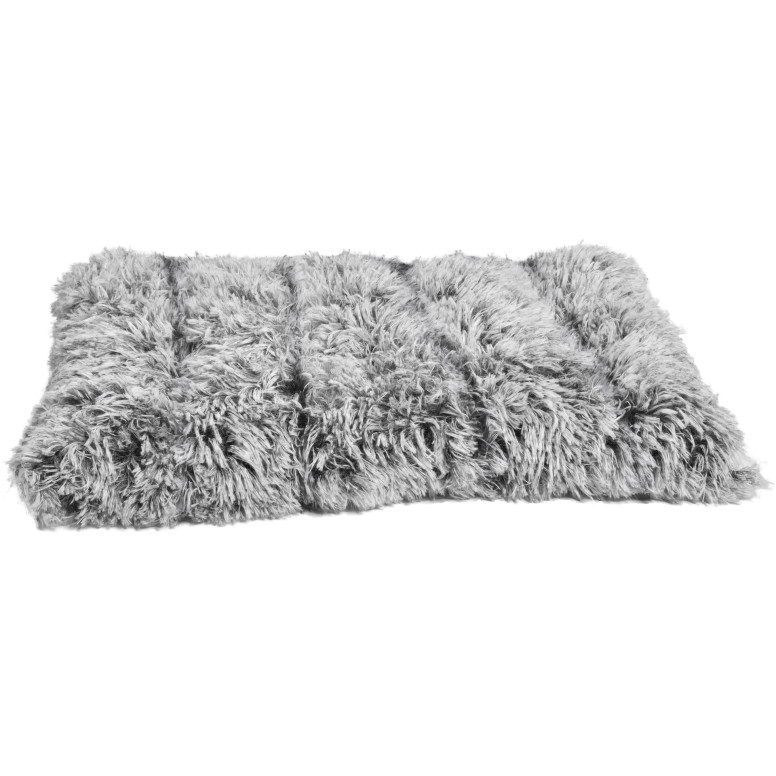 Matelas Croci Roll Poilu - Confort noir pour chat (50x35x6cm)