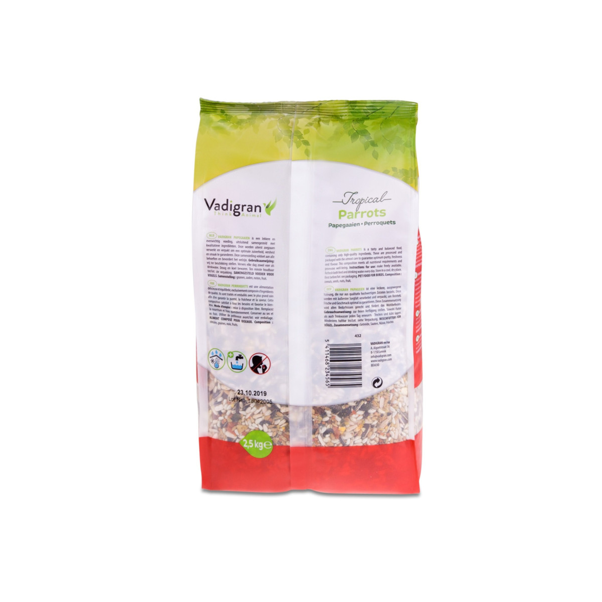 Perroquet tropic Vadigran 2,5kg pour oiseaux | DO&KA