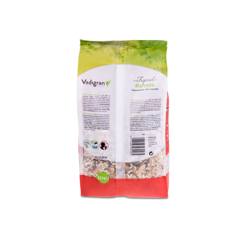 Perroquet tropic Vadigran 2,5kg pour oiseaux | DO&KA