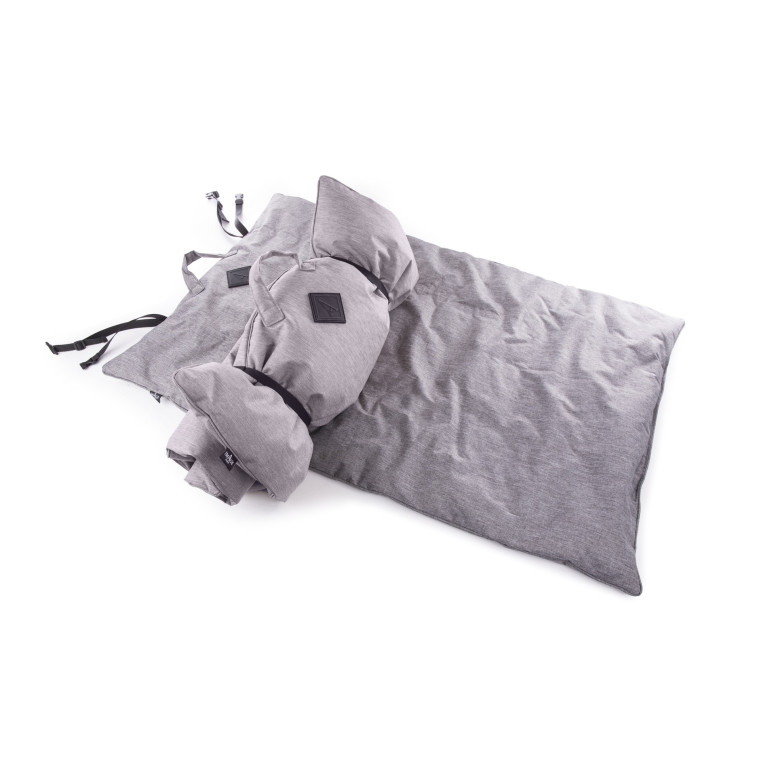 Plaid Croisette Martin Sellier gris en polyester (115cm) pour chien et chat