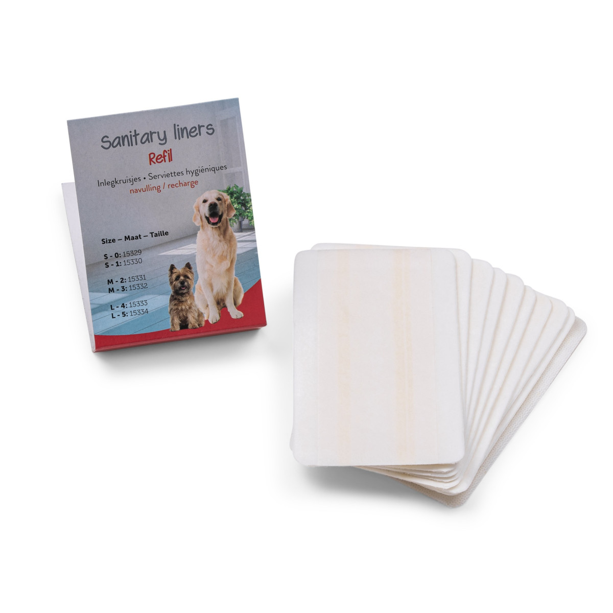 Protège-slips Vadigran 12,5-6,5cm L10 pour chien | DO&KA