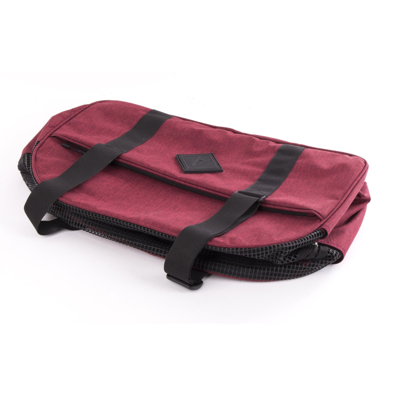 Sac de transport Croisette Martin sellier rouge (48cm) pour chien