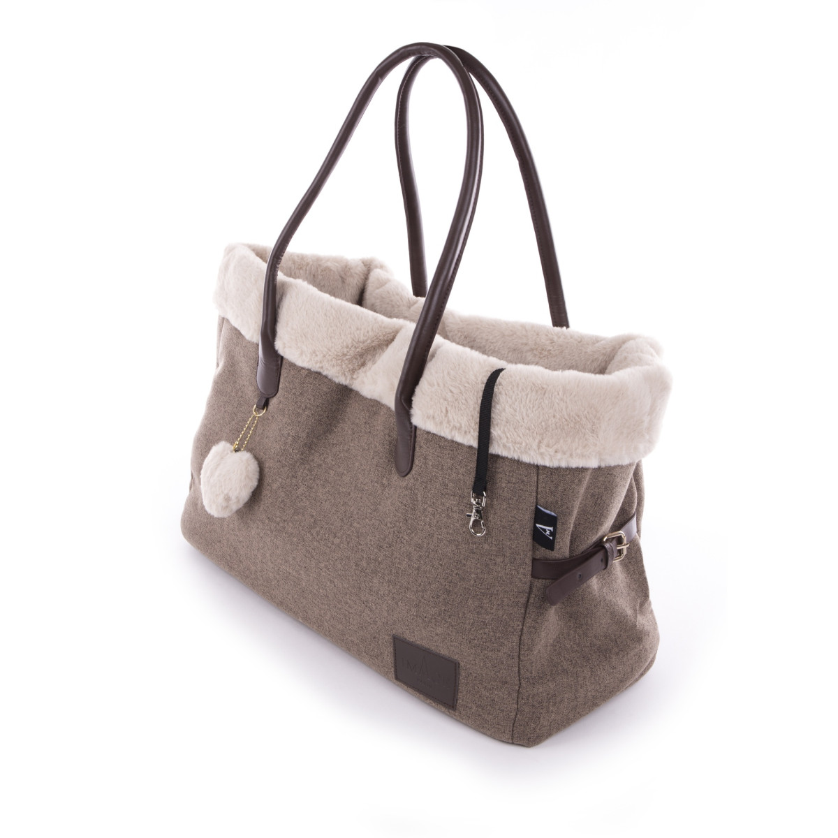 Sac de transport élégant Martin Sellier Faubourg en polyester pour chien et chat