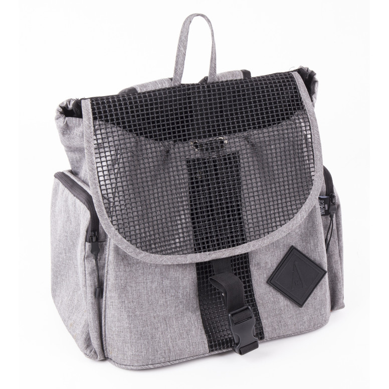 Sac ventral confort Martin Sellier Croisette gris pour chien et chat
