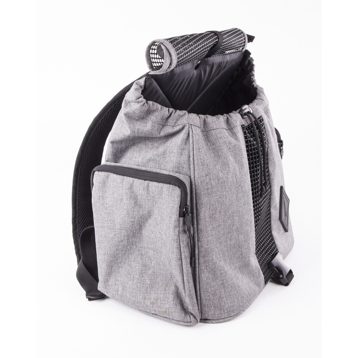 Sac ventral confort Martin Sellier Croisette gris pour chien et chat