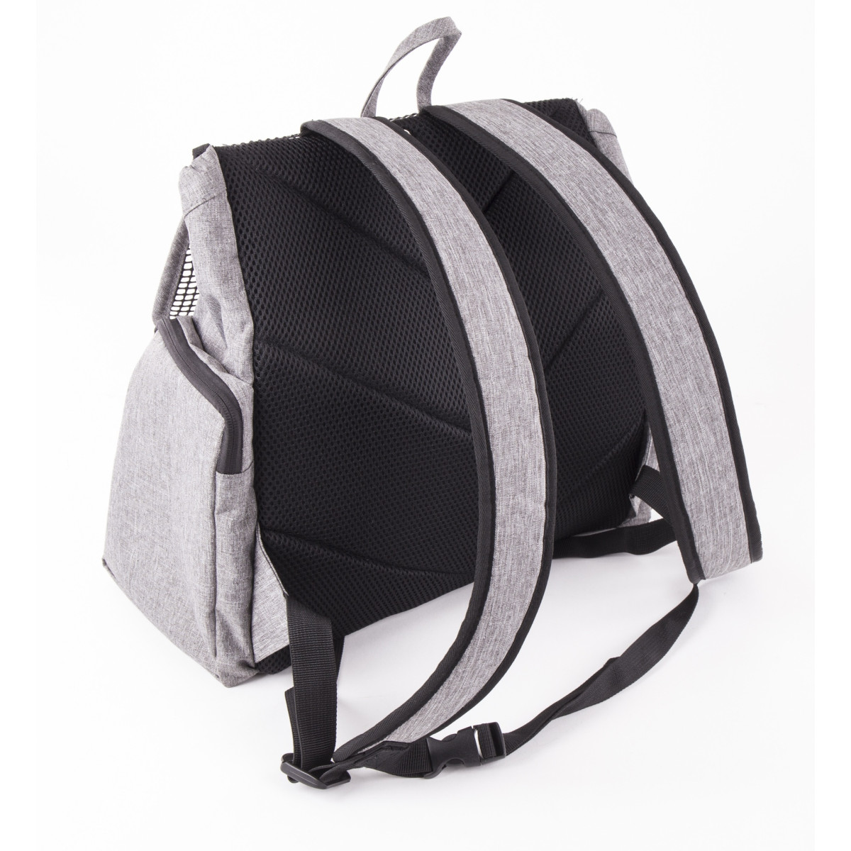 Sac ventral confort Martin Sellier Croisette gris pour chien et chat