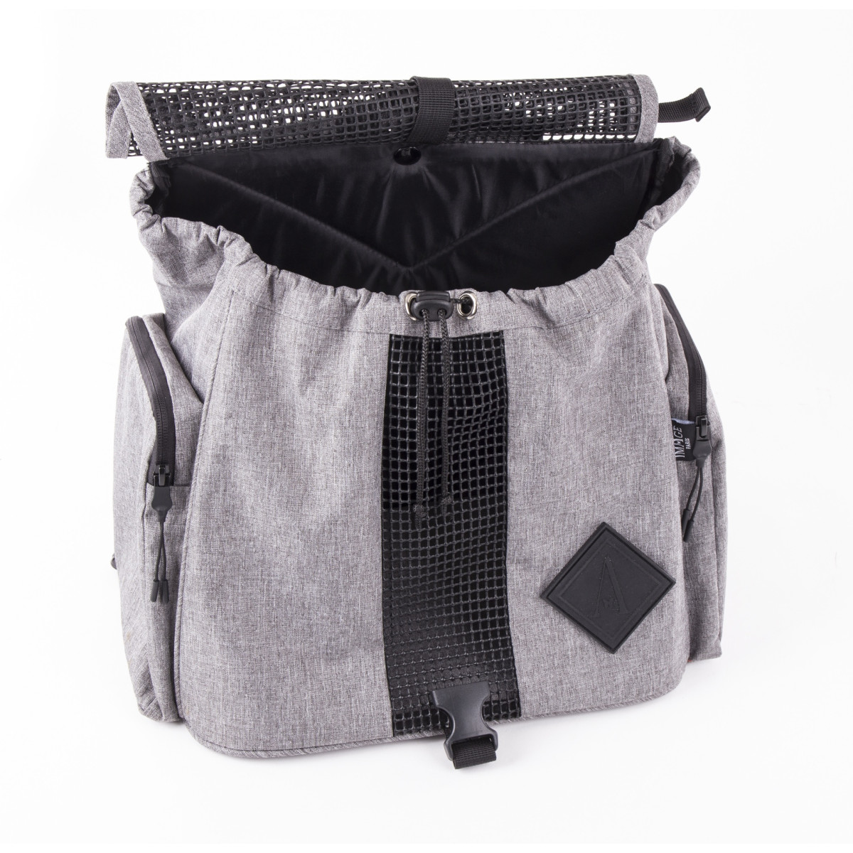 Sac ventral confort Martin Sellier Croisette gris pour chien et chat