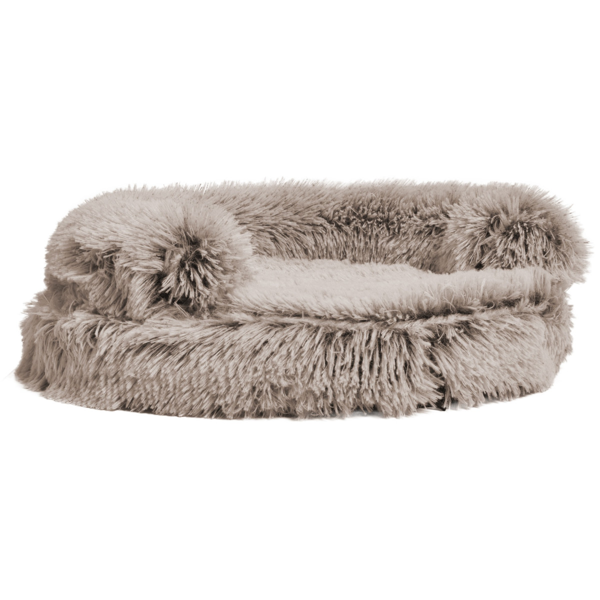 Sofa chat Croci 45cm beige - Détente ultra-douce & lavable