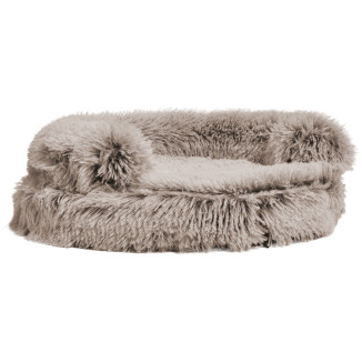 Sofa chat Croci 45cm beige - Détente ultra-douce & lavable