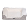 Sofa Vadigran lit Alys beige blanc 90x75x20cm pour chien | DO&KA