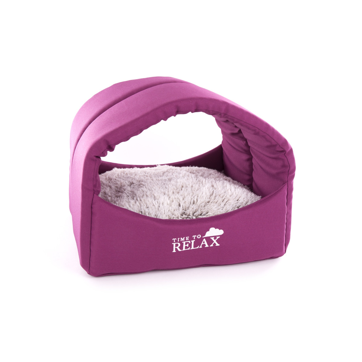 Tunnel Igloo de jeu Martin Sellier rouge en polyester (40cm) pour chat