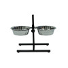 Vadigran Friandise pour chien bar à chien avec gamelles inox 2x1,57l | DO&KA