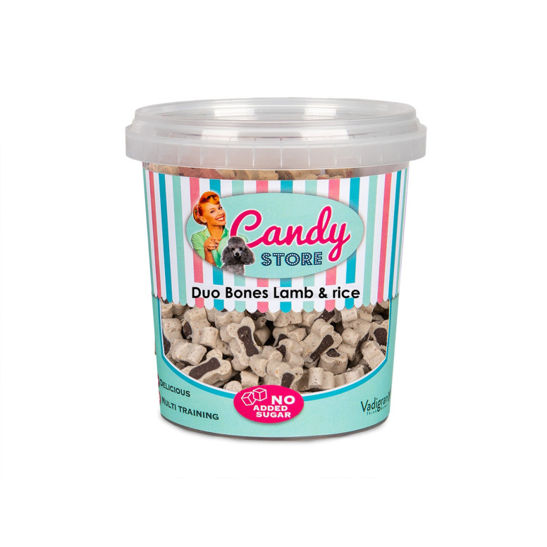 Vadigran Friandise pour chien candy duo bone agneau 500g | DO&KA
