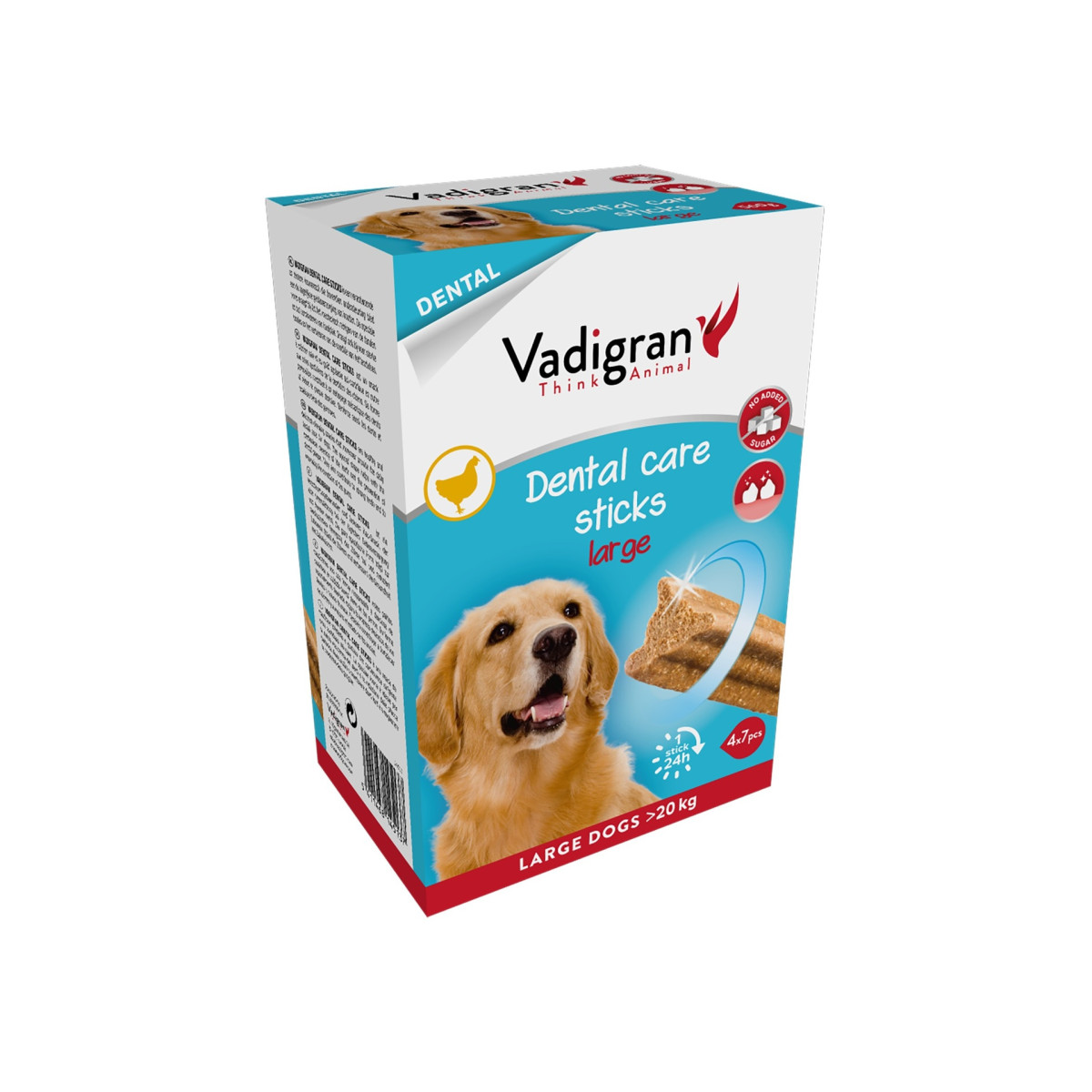 Vadigran Friandise pour chien dental care sticks taille L 840g | DO&KA
