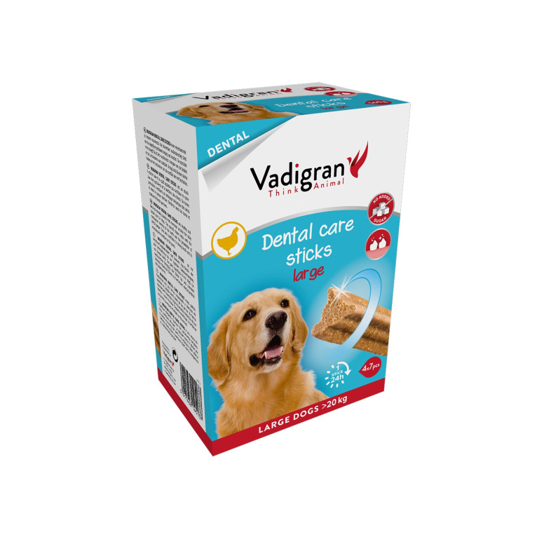 Vadigran Friandise pour chien dental care sticks taille L 840g | DO&KA