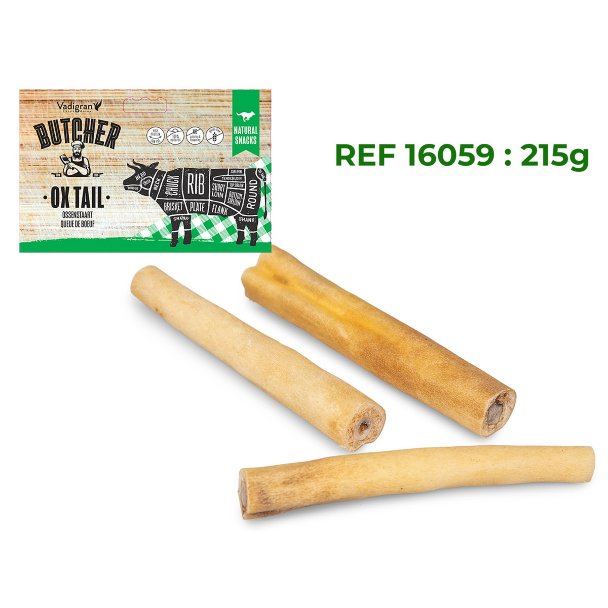 Vadigran Friandise pour chien queue de boeuf 215g | DO&KA