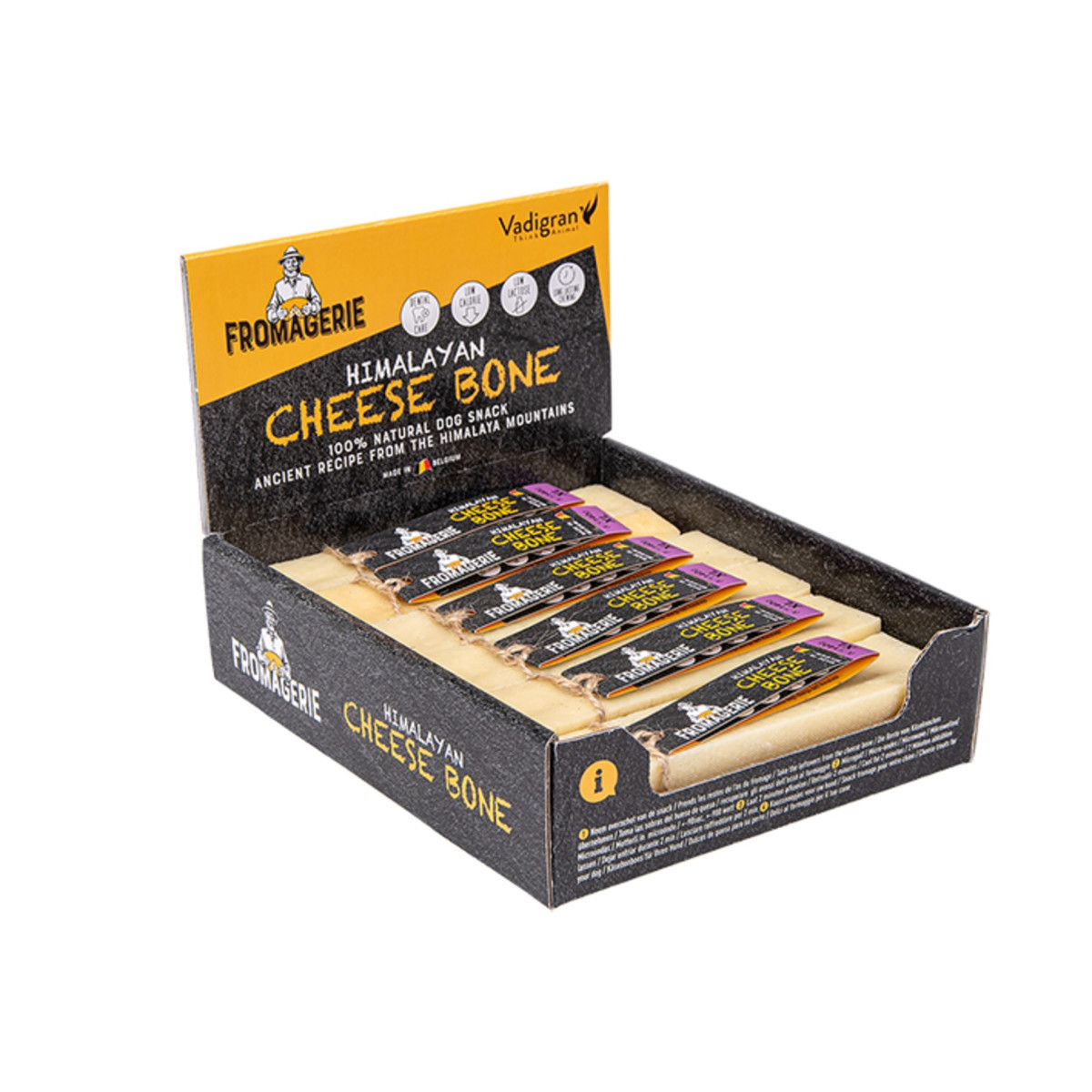 Vadigran Friandise pour chien à mâcher cheese bone 140g XL | DO&KA