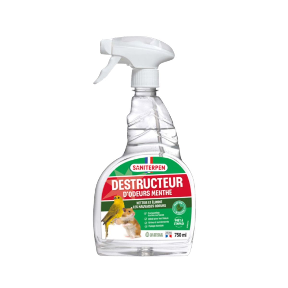 Saniterpen Destructeur d'odeurs spray 750ml pour chien